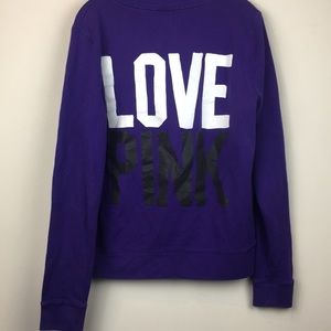 Pink Half Zip Jacket Purple Large